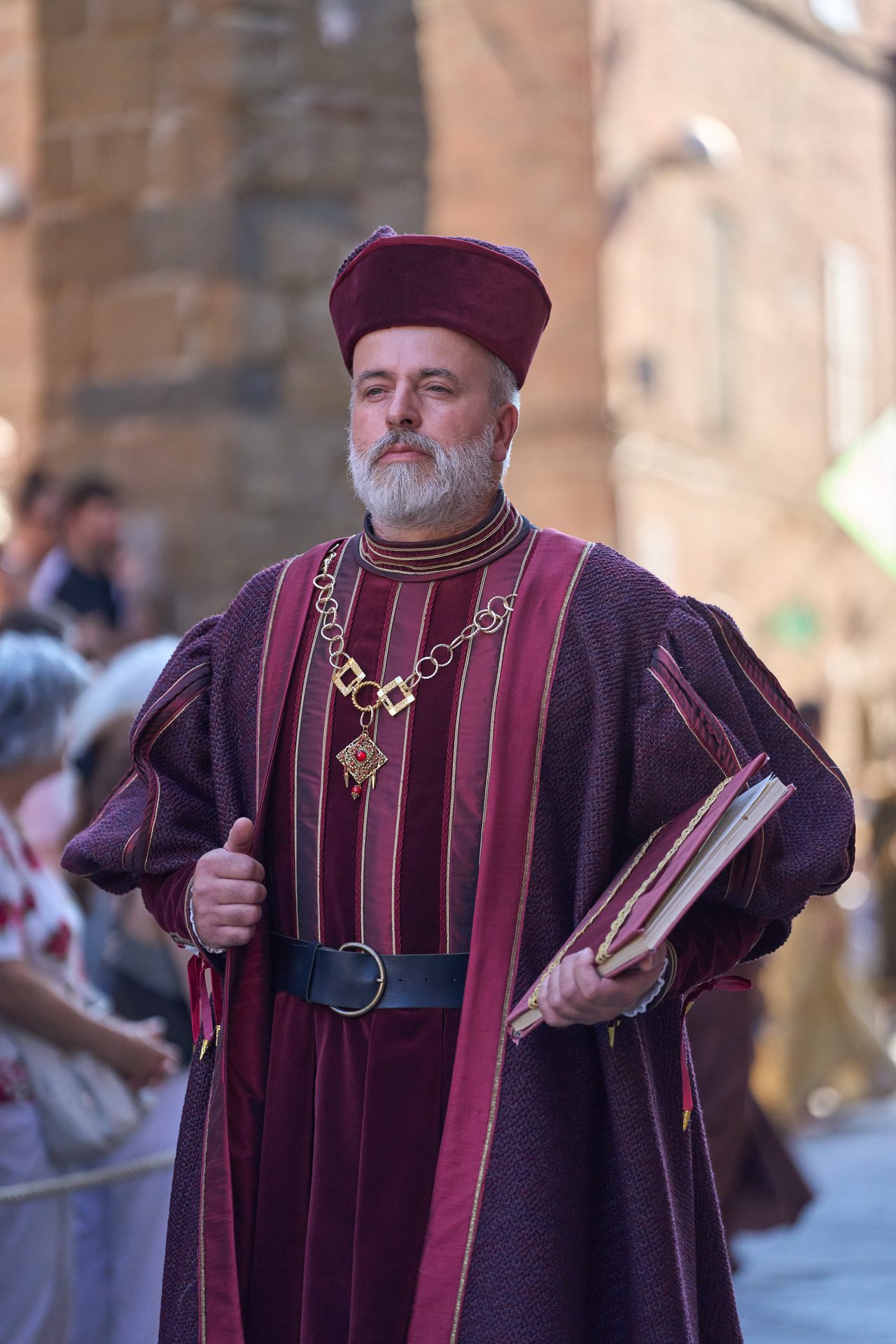 Magistrate in a red cloak