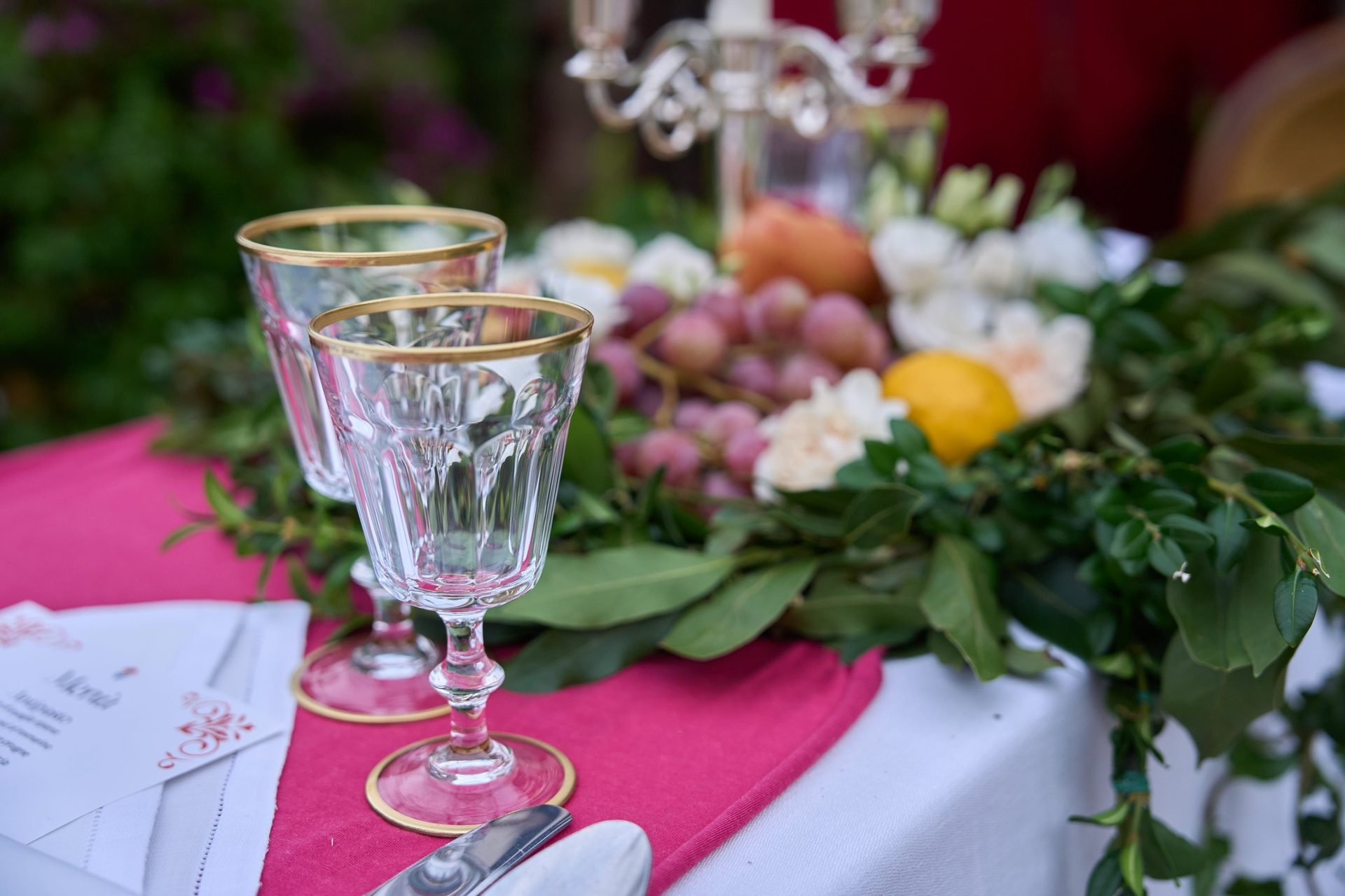 Gilded goblets