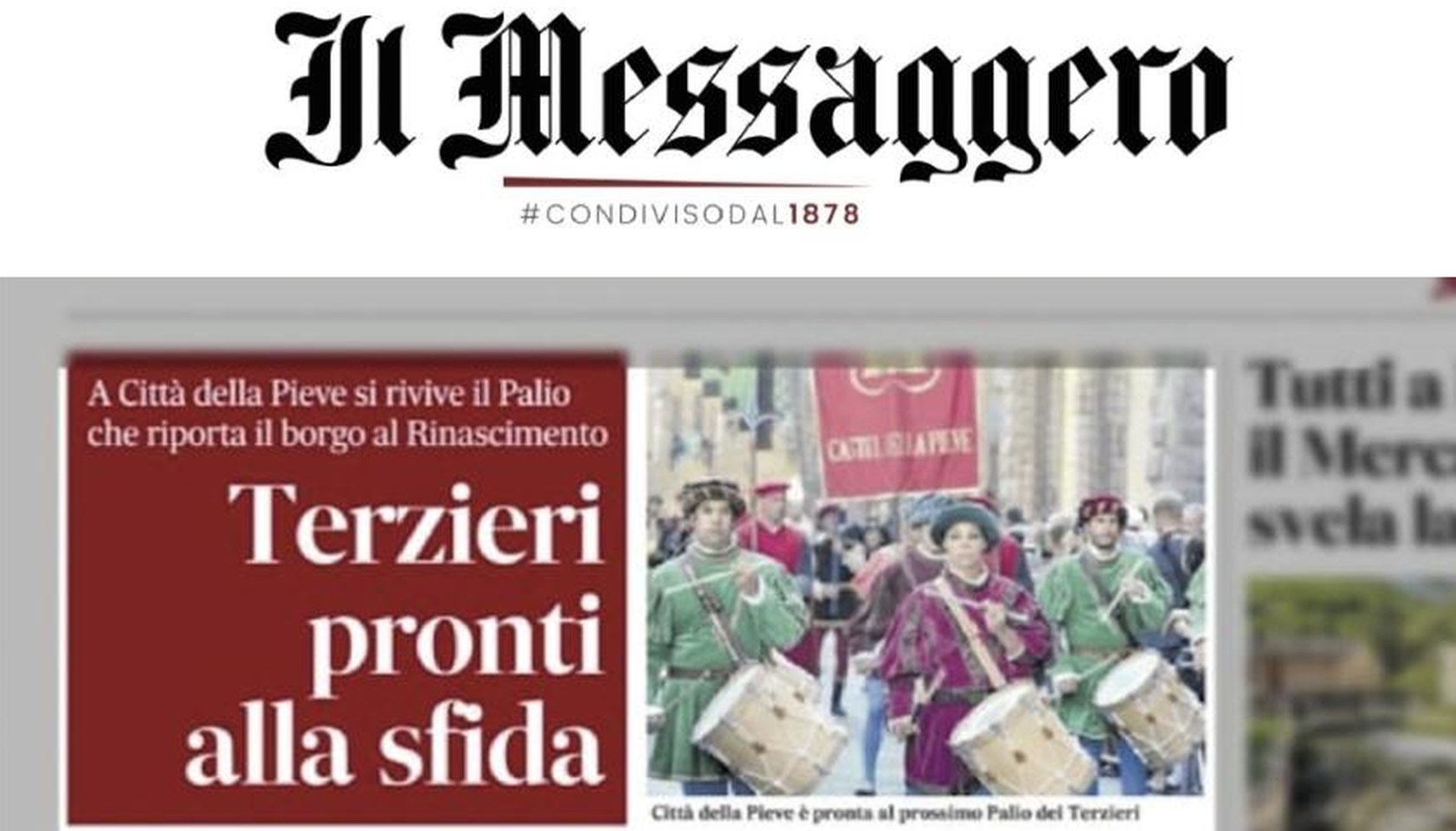 La stampa parla del Palio dei Terzieri